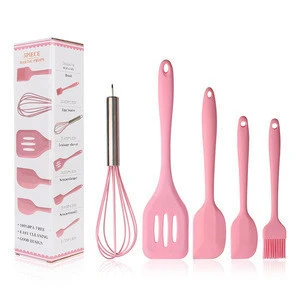 Non-Stick Heat-Resistant Silicone Spatula Sets Turner for Cooking Mixing Baking Pastry Tools