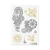 Import Non-toxic Fashion  gold flash Cool Temporary Tattoos,fashion Tattoo Sticker from China