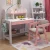 Import Nordic Solid wood adjustable children writing desk student household computer desk and chair with bookshelf from China