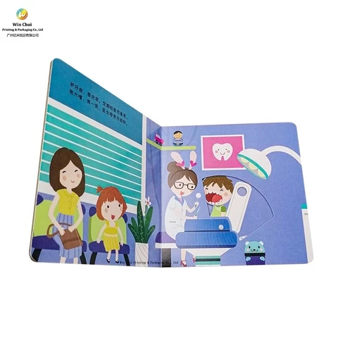 ODM Wholesale Custom Paper Box Educational Fun Kindergarten Design Cartoon Kids Cardboard Comic Book Printing