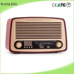 OEM antique FM radio with USB SD recording portable radio