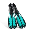 OEM full cover long dive scuba shoes adult blue rubber diving fins flipper