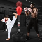 OEM Logo Kid Adult Adjustable Height Boxing Reflex Ball Speedball Stand Boxing Speed Ball