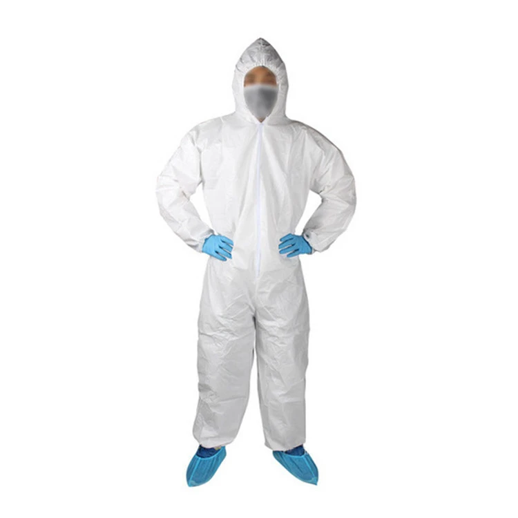 Oem Microporous Safety Chemical Protective Safety Clothing Level A Hazmat Suit Disposable Nonwoven Isolation Coverall