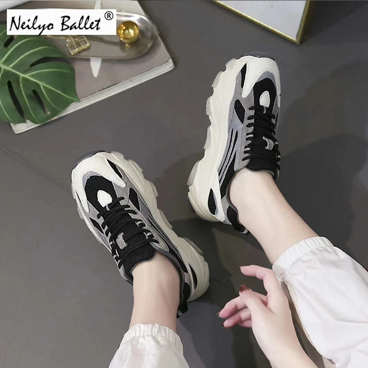 Oem Student Sports Causal Skate Shoes Platform Torre Shoes Breathable Fashion Clunky Sneakers