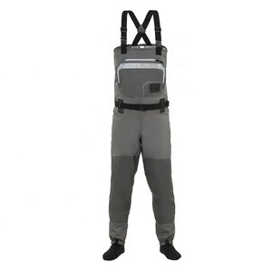 OEM Wholesale Breathable Fishing Chest Wader Stocking Foot Fishing Wader