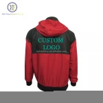 OEM Wholesale Custom Logo Mens Colorblock Zip Sports Tracksuit Polyester Windbreaker Jacket with Mesh Lining