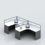 Office partition workstation Commercial system Computer desk workstation furniture Wooden desk office furniture