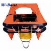 Open reversible life raft with 25 person CO2 and N2 Gas Composition