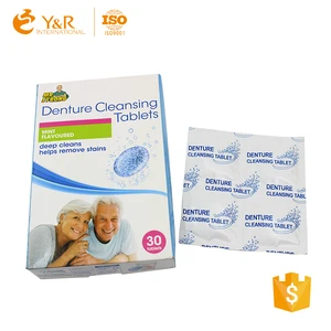 Oral hygiene product healthy denture cleansing effervescent tablets