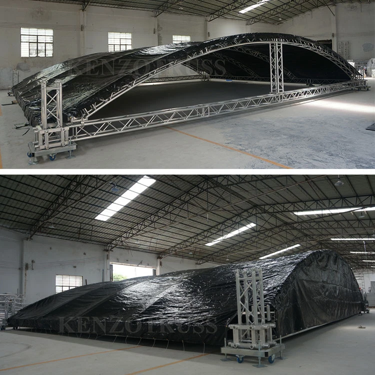 Outdoor Aluminum Curved Roof Truss System for Concert
