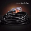 Outdoor Extension Cord Heavy Duty with Lighted Triple Outlets