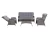 Import Outdoor Furniture   Aluminum Rattan Recliner 4pcs Patio Furniture Sofa set from China