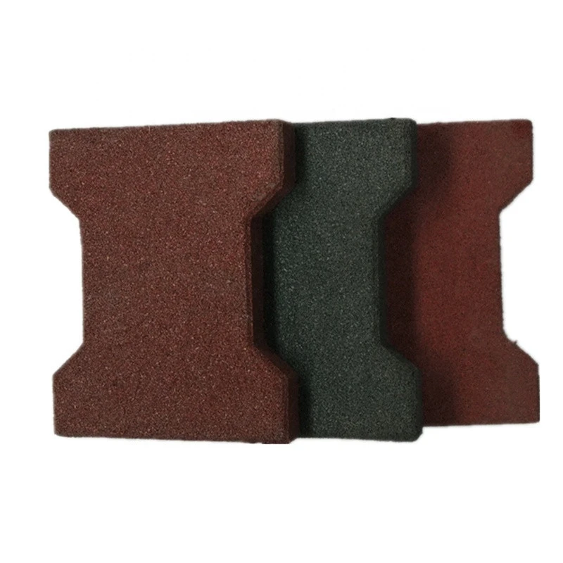 Outdoor Interlocking Recycled Rubber Pavers