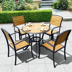Outdoor leisure economical furniture 5pcs Patio Metal garden sets clip art