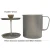 Import Outdoor portable Coffee cup with French Coffee Press  pure titanium Coffee cup from China