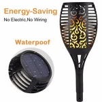 Outdoor Yard Lawn Decorative Light 96 LED Solar Lamps Flicker Flame Christmas Lights Waterproof Flickering Solar Flame light