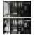 Import PA Home bedroom led light storage organization systems glass wardrobe closet from China