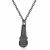 Import partysu three-color optional hollow microphone-shaped pendant necklace from China