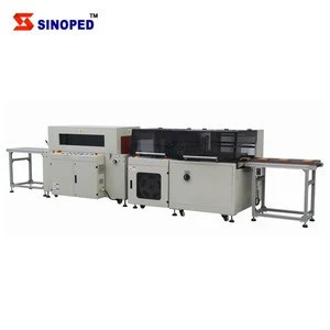 PE heat tunnel shrink packaging machine for bottle/box/can/tools