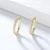 Import Peishang Sterling Silver 925 18K Gold Plated Cz Cubic Zirconia Huggie Earrings Hoop Cuff Earring Jewelry from China