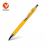 penna a sfera Custom logo printed cheap promotional stylus ballpoint pen low price ball pen making