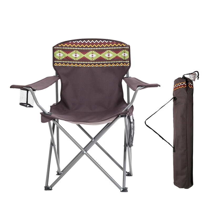 Perfect quality oxford cloth portable outdoor camping mini foldable armrest chairs fishing beach lazy back folding chairs