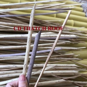 Perforate synthetic spire fireproof thatch roof with reed