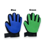 Pet Grooming Gloves Gentle Pet Hair Remover Glove Deshedding Brush Washing and Massage Mitt with Enhanced Five Finger Design
