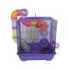Pet Small Animal Cage For Hamster, Two Tier Luxury Tunnel Hamster Cage