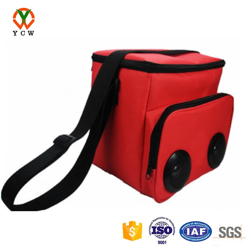 Picnic insulated cooler bag frozen food with mp3 wireless bluetooth speaker