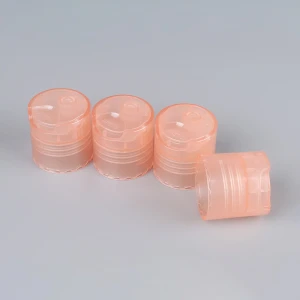 Plastic cosmetic bottle cap smooth disc cover top cap