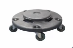 Plastic Dolly with Casters, Perfect Fit for Round Trash Cans, Waste Container Dollies Trash Dolly  BF-DC01