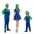 Import Plumber Fancy Dress Performance Clothing Halloween Party Adult Kids Children Super Mario Cosplay Costume from China