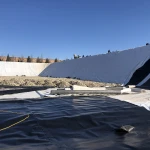 pond liner HDPE geomembrane 1.5mm and 2mm in salt pond waterproofing