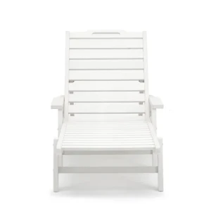Popular Modern Beach Sun Lounger Weather Resistant And Recycled Outdoor HDPE Chaise Lounge Chair