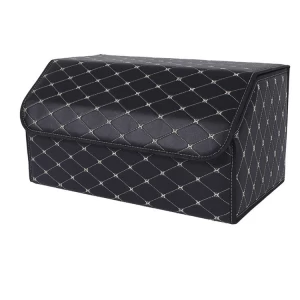 Portable Foldable Car Trunk Organizer Storage Box Case Auto Interior Stowing Tidying Container Bags Leather Isolation Layer