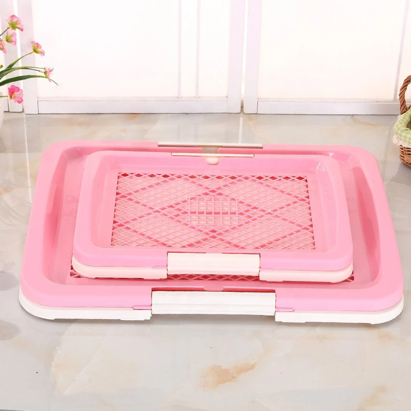 Portable Potty Trainer Protect Floor Litter Training Pad Tray Dog Toilet Artificial Grass Pet Dog Cat Mesh Potty Pad