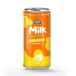 Premium Fruit Milk With green apple Flavor Canned 250ml With High Quality OEM