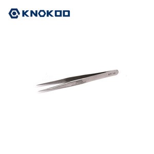 Professional Stainless Steel Tweezers DIY Tool ST-10 For Electronic Components Repair