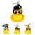 Promotion Gifts Bicycle Bell Broken Wind Duck Small Yellow Duck with Helmet kids