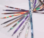 Promotional flat shoelace with plastic tips
