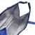 Import Promotional frozen food blue insulated delivery non woven cooler bag with handle from China