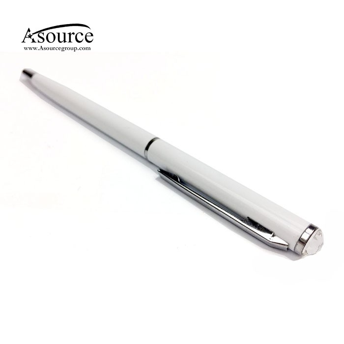 Promotional Good Quality White Metal Ballpoint Pen