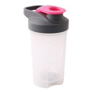Promotional Small MOQ Mixed Colors Custom Logo PP+PE+TPR Material Mixing Ball Plastic Drinking Sports Water Bottle