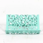 Promotional Stationery Office Desktop Metal Mesh Wire Pop Up Slim Business Place Name Card Holder for Desk