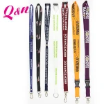 Promotional Sublimated Lanyard Printed Exhibition Lanyard With Id Badge Holder