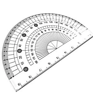 protractor triangle 4pcs geometry ruler sets for school office