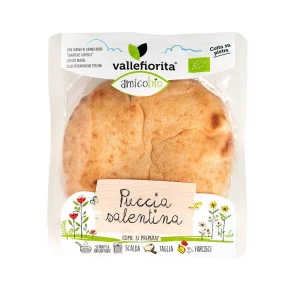 Puccia Salentina Amicobio Frozen Bakery Product Baked Goods Baked On Stone Bread Made In Italy