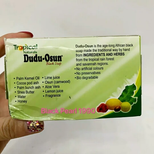 Pure Natural Ingredients Shea Moisture Raw African Wholesale Herbal Dudu Osun Black Soap